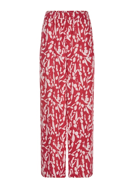 Druckhose mit floralem Muster