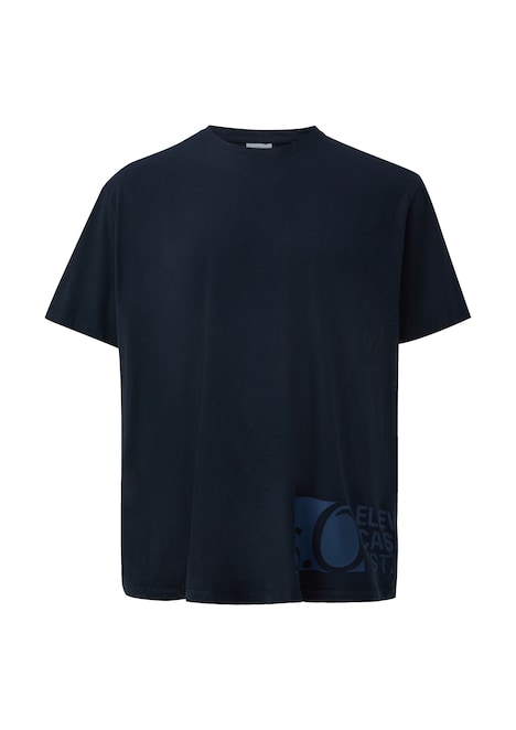 T-Shirt mit Label-Print