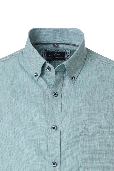 Leinenhemd kurzarm uni Casual Fit