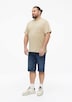 Waffelpiqué-T-Shirt mit Brusttasche
