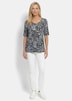 Viskoseshirt mit Leo Print