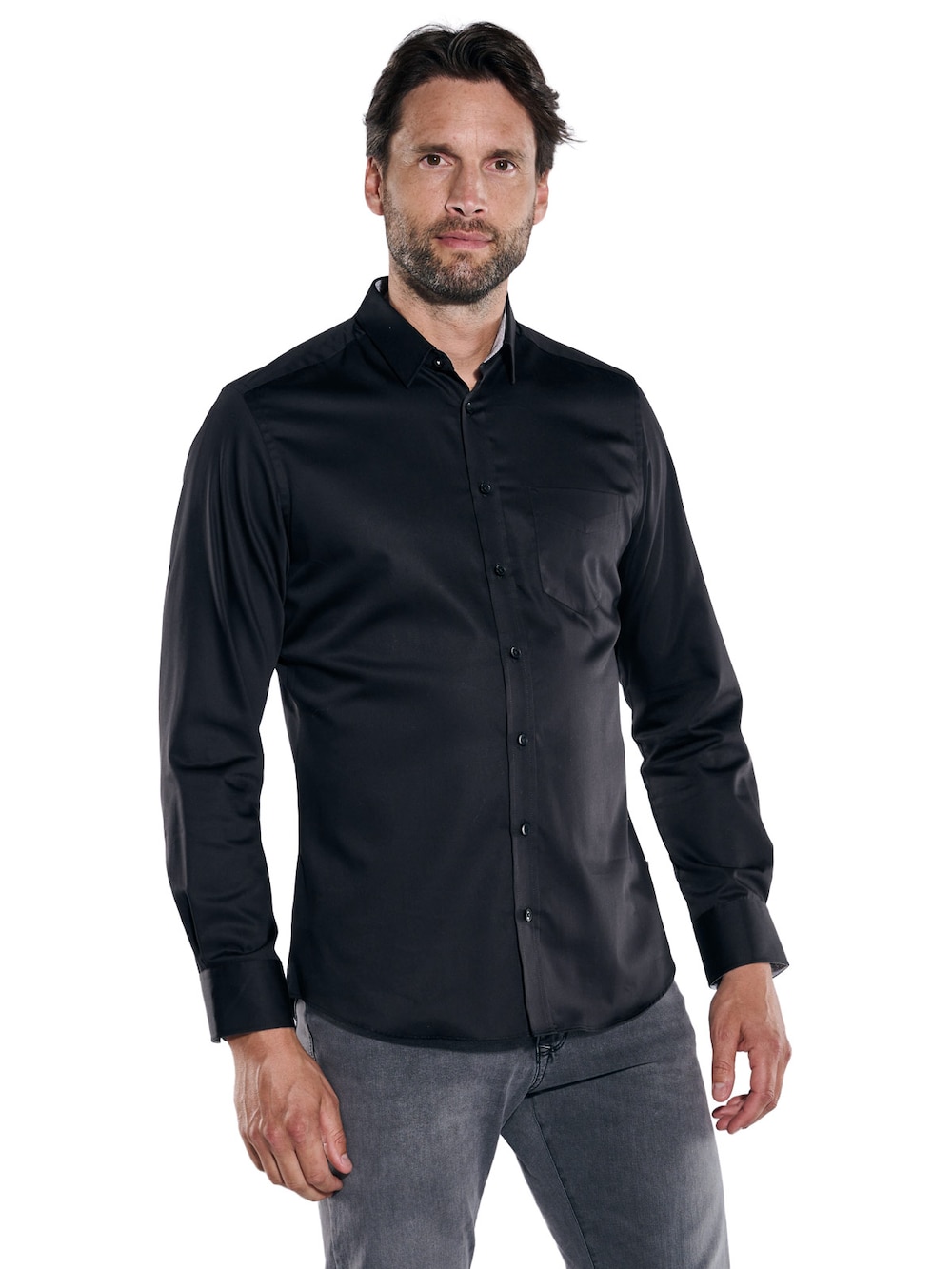 engbers Herren Hemd My Favorite , Schwarz