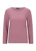 Langemouwen gemêleerd jersey top