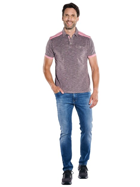 Herren Poloshirt , Rosa