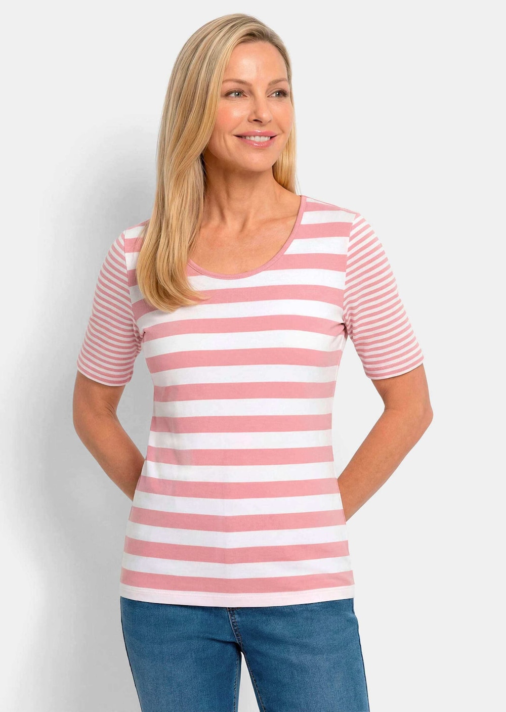 Streifenshirt aus softer Baumwollmischung