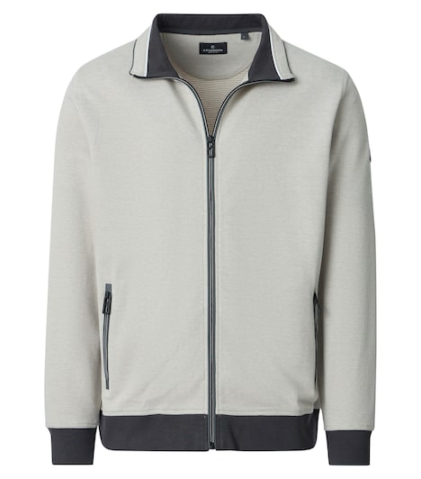 Sweatjacke gestreift
