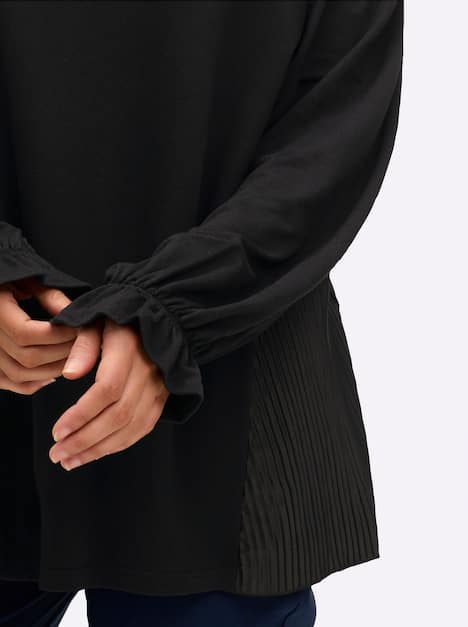 Sweatshirt Langarm Ohne Kragen