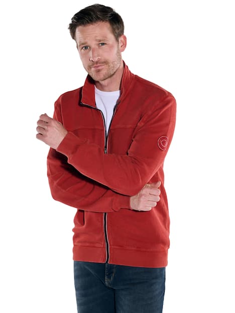 engbers Herren Sweatjacke regular , Orange