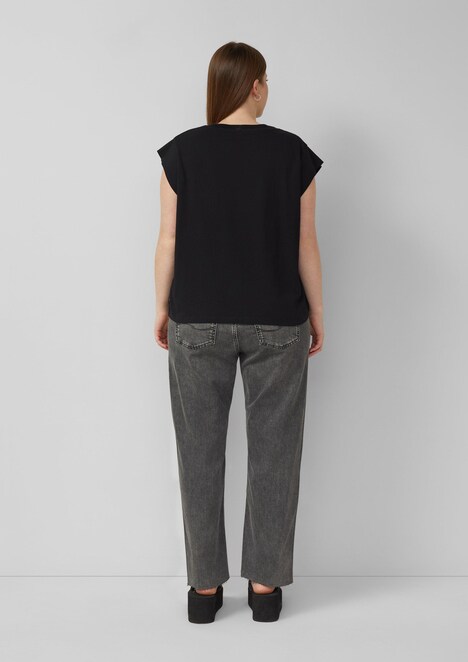 Baumwollshirt mit kleinem Print