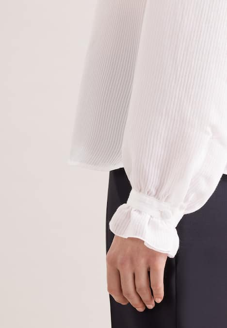 Damen Ausgestellte Bluse - Uni