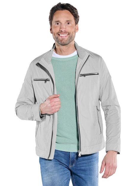 Blouson-Jacke mit Kontrastdetails