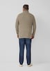 Wollmix-Pullover mit Schalkragen und Struktur