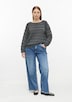 Pullover mit Strukturstreifen