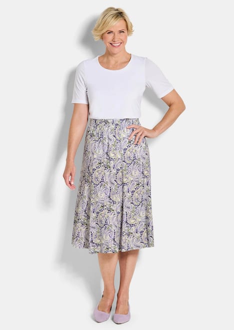 Druckrock mit Paisley-Muster