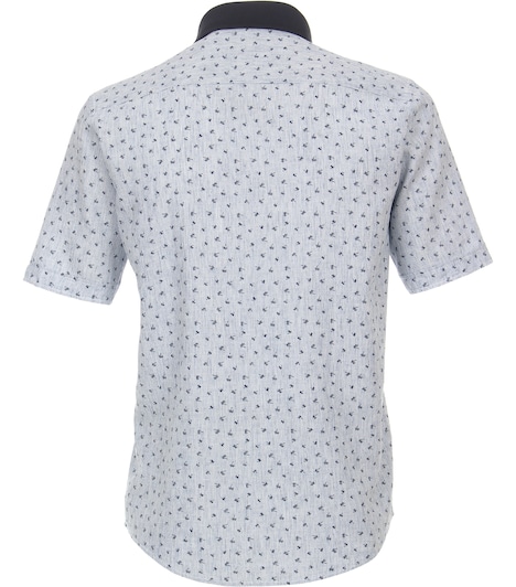 Leinenhemd Kurzarm Print Casual Fit