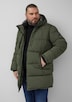 Wasserabweisende Pufferjacke mit abnehmbarer Kapuze und sportiven Details