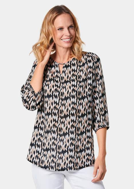 GOLDNER Blouse met print Gedessineerde blouse