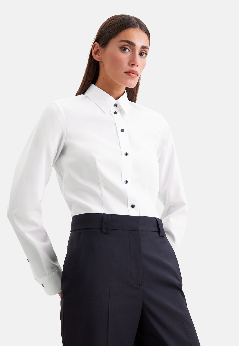 Damen Klassische Bluse - Uni