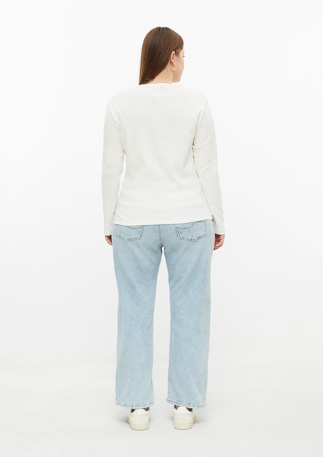 Jeans / High Rise / Straight Leg cropped