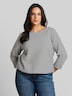 Langarmshirt mit Knopf-Details