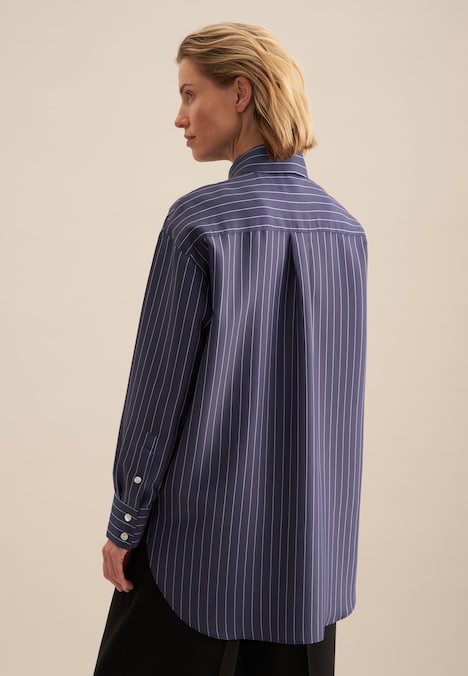 Damen Longbluse - Streifen