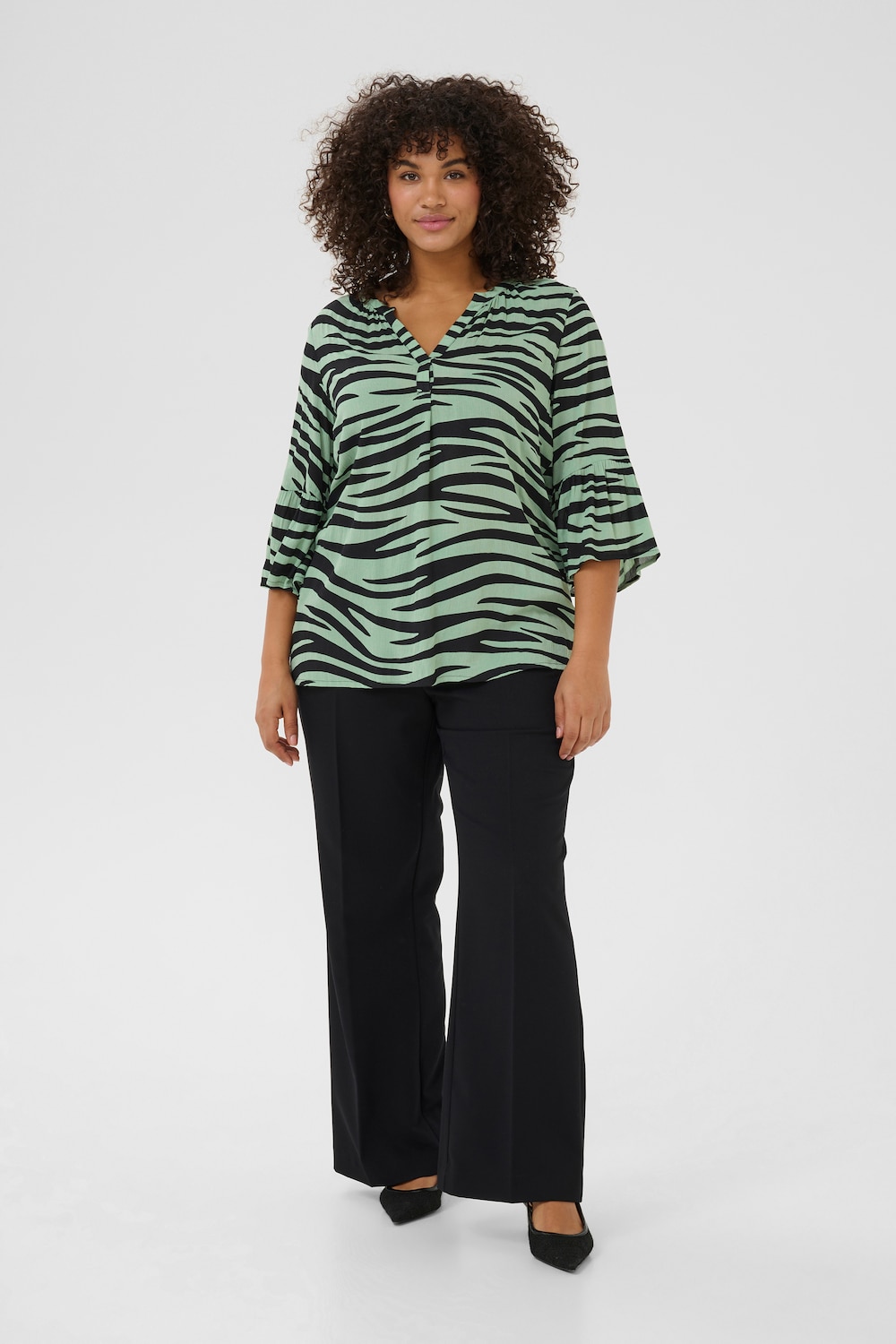 Kurzarm-Bluse Regular fit