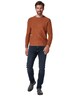 engbers Herren Pullover uni , Dunkelorange