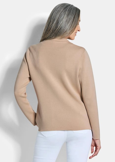 Milano-Ripp-Blazer mit Reverskragen