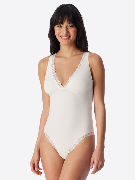 Schiesser Damen Body Unique Cotton off-white