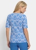 Viskoseshirt mit femininem Ornamentmuster