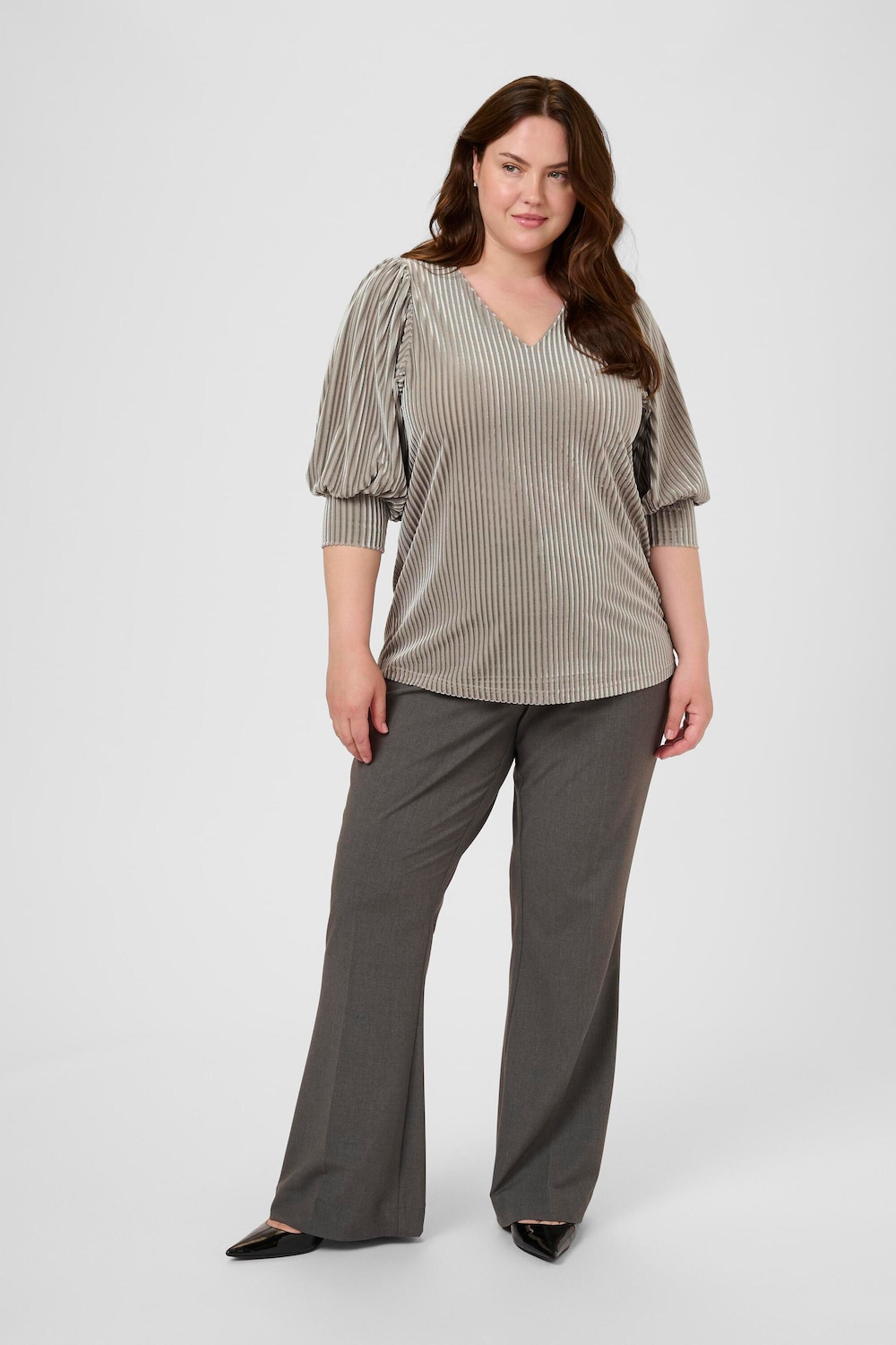 Langarm-Bluse Regular fit