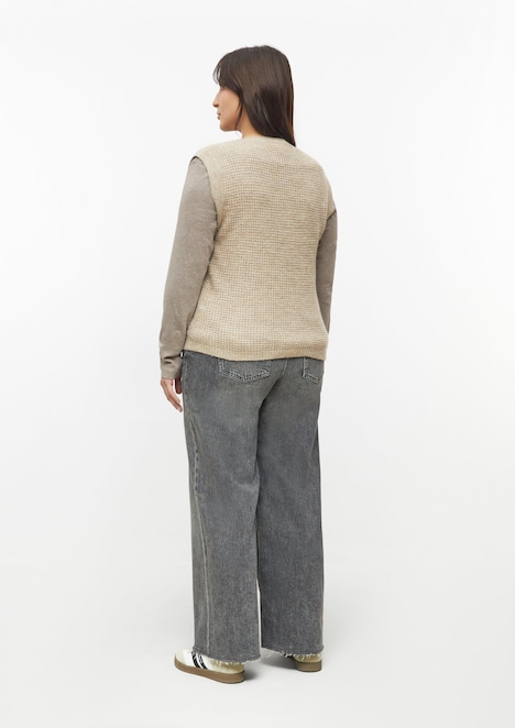Strickweste aus Alpakamix