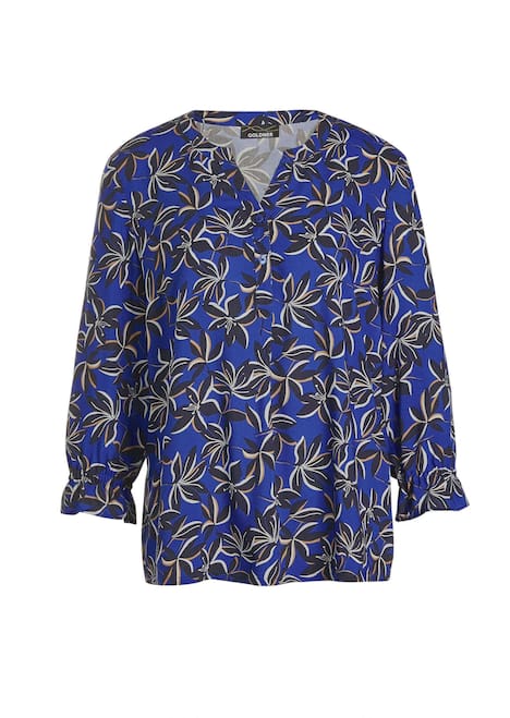 Elegante Printbluse mit Rundhalsausschnitt