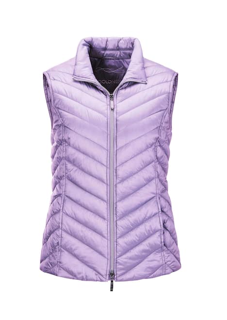 GOLDNER Gewatteerde bodywarmer Figuurvriendelijk vest met lichte wattering
