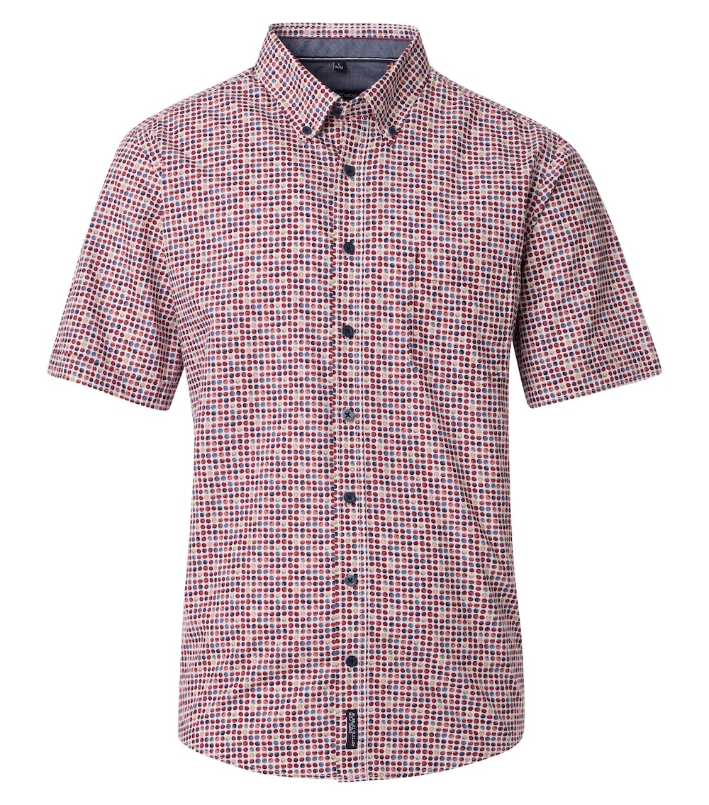 Freizeithemd Kurzarm Print Casual Fit
