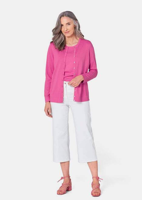 Figurnahes Twin-Set aus Pima-Baumwolle