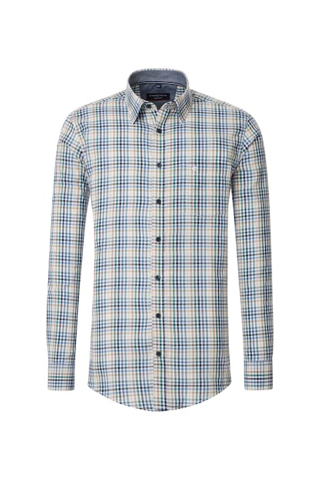 Freizeithemd Langarm kariert Casual Fit
