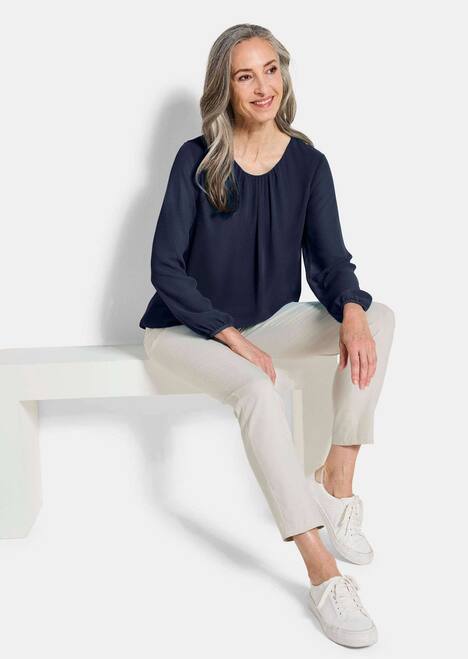 GOLDNER Blouse Elegante blouse van chiffon