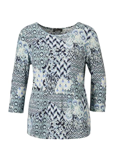 Edles Printshirt mit Allover-Druck