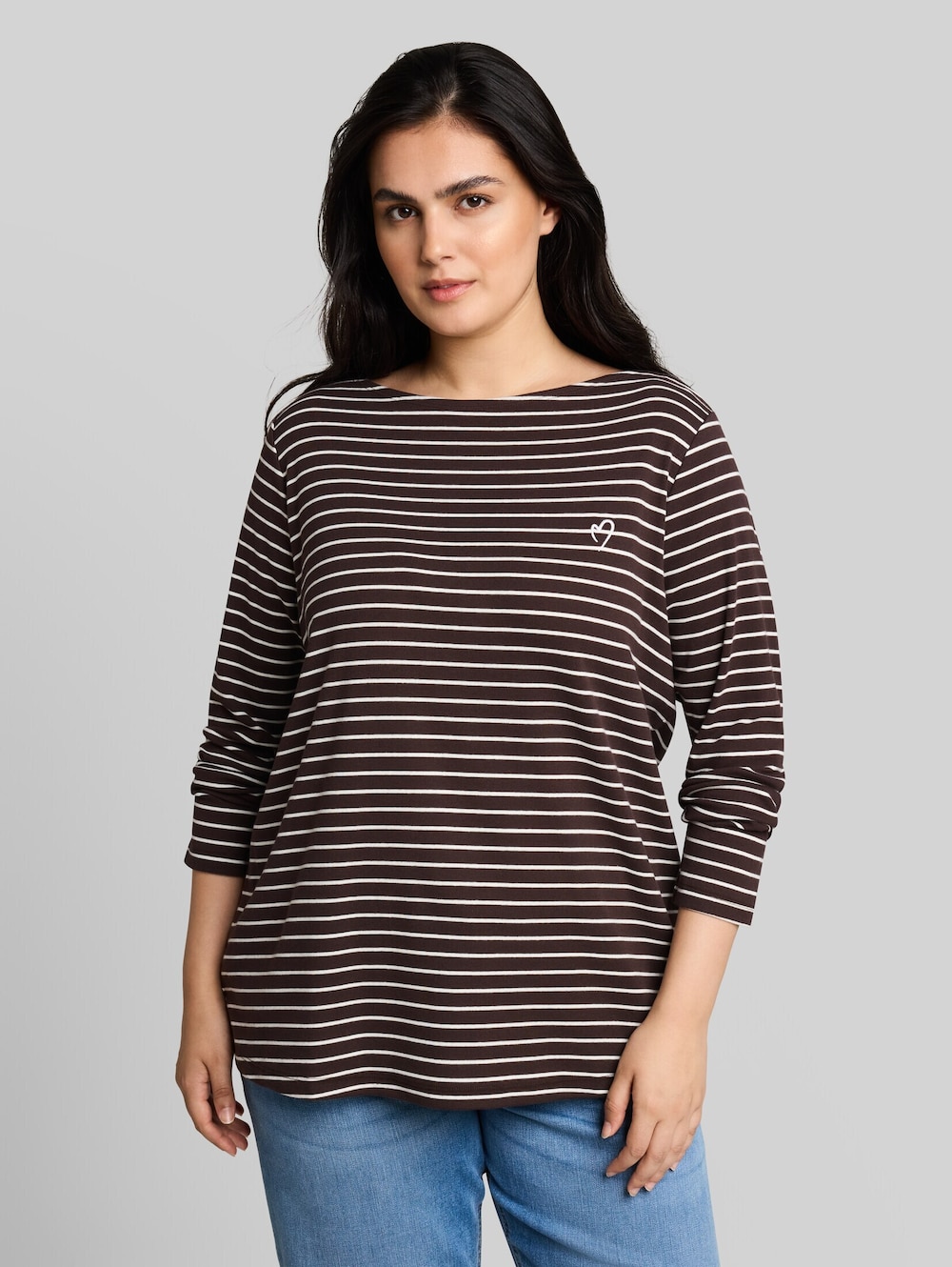 Langarmshirt mit Streifenmuster