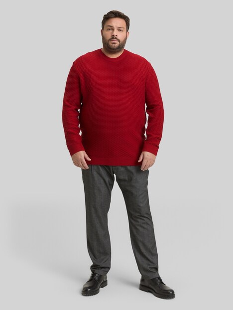 Strickpullover mit Rundhalsausschnitt