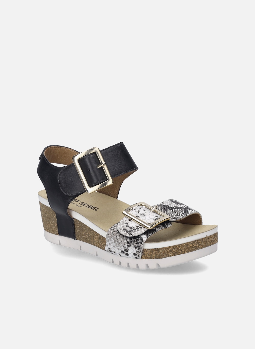 Damen Sandale Quinn 02, schwarz-kombi