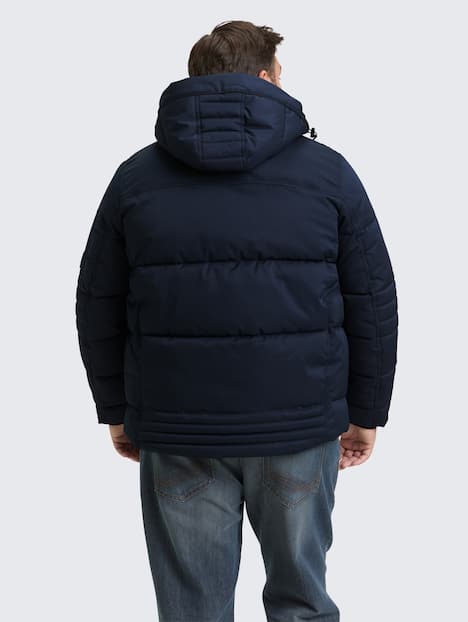 Pufferjacke mit abnehmbarer Kapuze