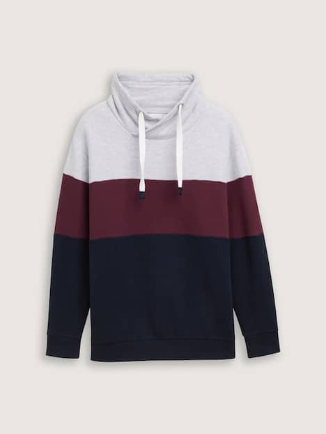 Sweatshirt mit Colour Blocking
