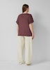 Gewaschenes Oversize-Shirt mit Frontprint