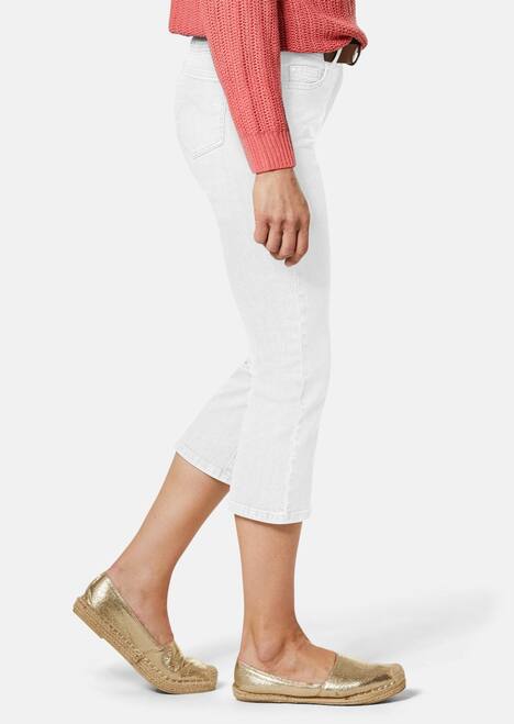 GOLDNER Verkorte jeans met wijd uitlopende zoom Verkorte jeans met wijd uitlopende zoom