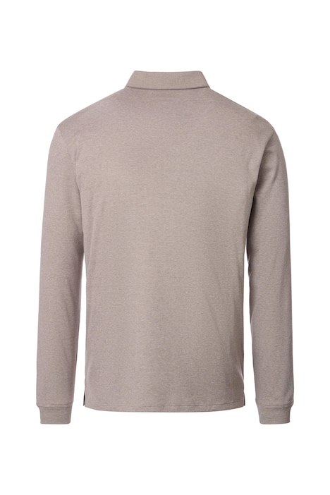 Polo-Shirt Langarm uni