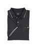 engbers Herren Polo-Shirt gestreift , Anthrazit