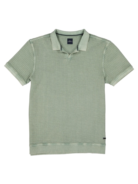 Herren Poloshirt mit Struktur , Gruen