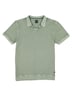 Herren Poloshirt mit Struktur , Gruen